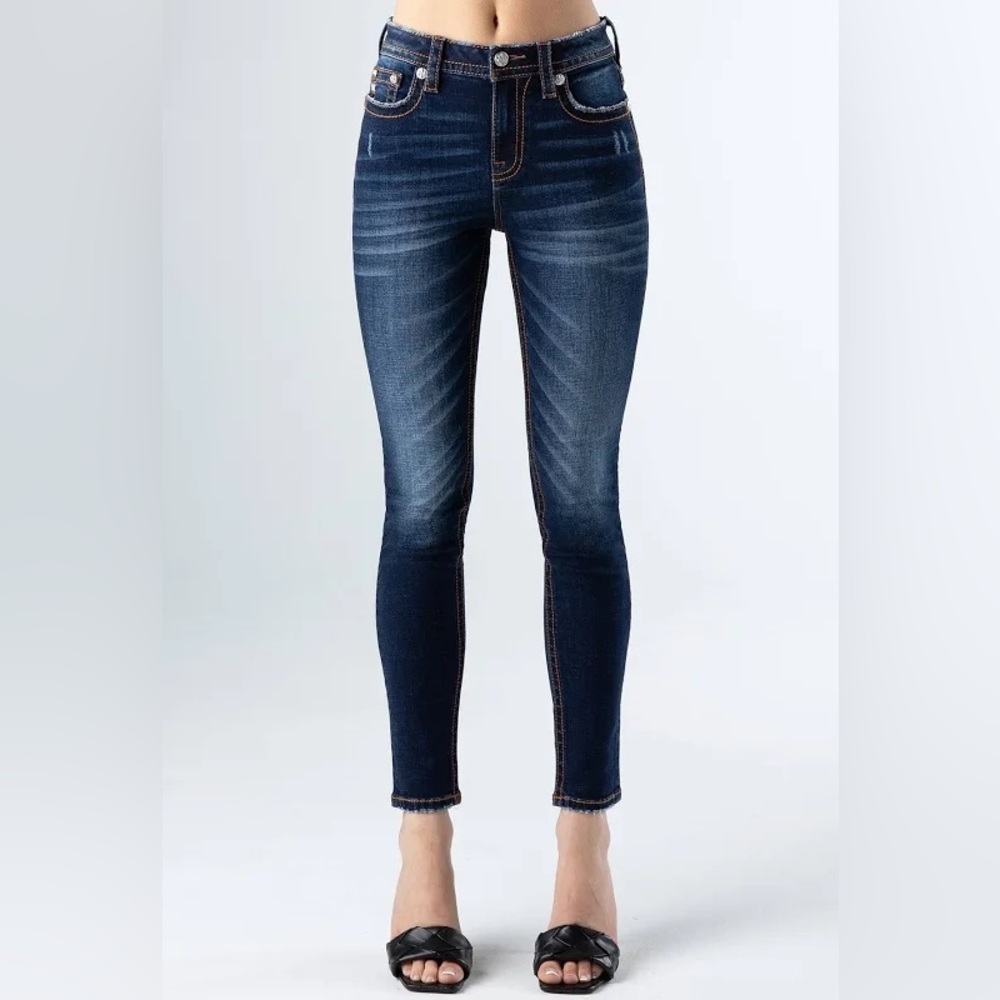 Miss Me Dark Blue Skinny Jeans